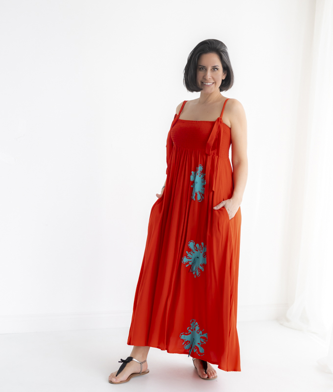 DAMLA ELBİSE - KIRMIZI